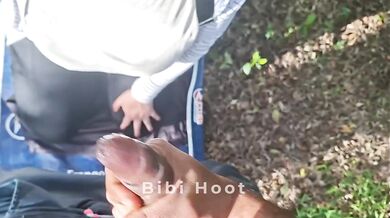 Outdoor Blonde Begging for Cum in Her Mouth at Work