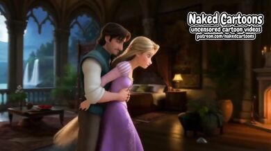 Flynn Destroyed Rapunzel Gushing Choked Cartoon HD Porn 18-25