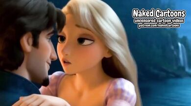 Flynn Destroyed Rapunzel Gushing Choked Cartoon HD Porn 18-25