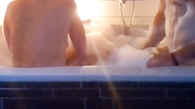 Romantic Bathnight Destroyed By Deep Throat Bathroom Fuck Choking MILF