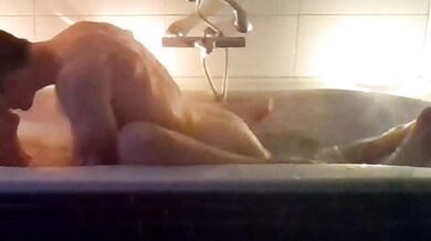 Romantic Bathnight Destroyed By Deep Throat Bathroom Fuck Choking MILF