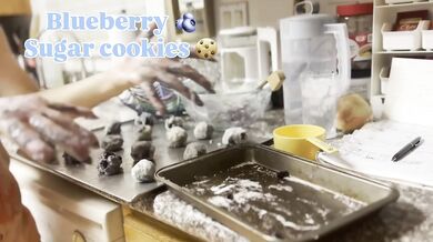 Milf Blonde Bakes Cookies in Kitchen Destroyed Gushing Choked