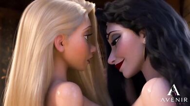 Rapunzel lost in the forest episode 1 gothel destroys her with raw lesbian 3d cartoon hd