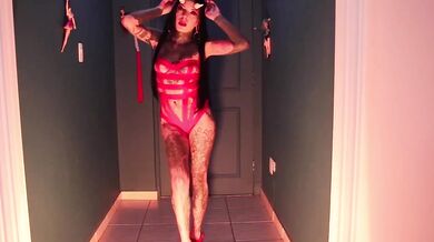Succubus Brunette Masturbating With Toys Destroyed Gushing Choked