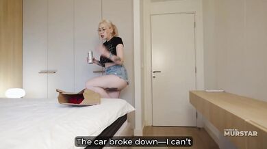 Blonde Step Mom Hands Spider Shirt In One Bed Hotel Then Kneels For Pov Chair Blowjob With Hungry Milf Tag