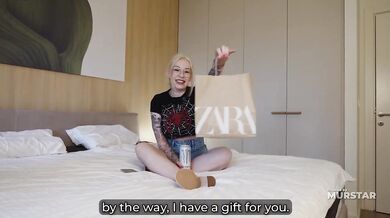 Blonde Step Mom Hands Spider Shirt In One Bed Hotel Then Kneels For Pov Chair Blowjob With Hungry Milf Tag