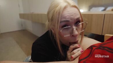 Blonde Step Mom Hands Spider Shirt In One Bed Hotel Then Kneels For Pov Chair Blowjob With Hungry Milf Tag