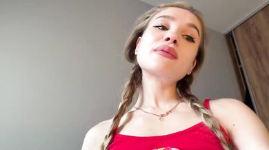 Blonde College Tiktok Slut Pussy Fingering And Dildo Riding With Flashes