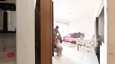Delivery Guy Destroyed My Latina Wife On Cam While I Watched Him Cum