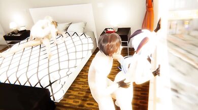 Ganyu and Lumine Destroyed in Hotel Room Genshin Impact Hentai