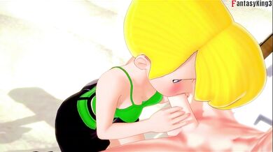 Tinkerbell Destroyed Gushing Blowjob Beach POV Hentai Cosplay Exclusive