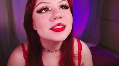 Red haired Wendy sucks big dick and licks balls with sloppy ahegao mess
