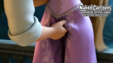 Virgin Rapunzel gets Savage Pussy Licking until she cums