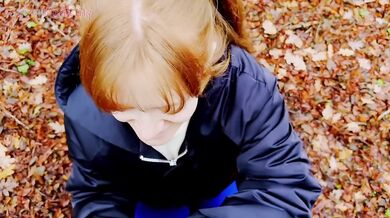 Stepsister Blowjob In Woods While Parents Pick Berries Nearby