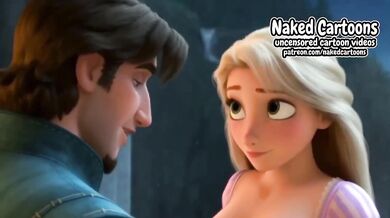 Flynn Destroyed Rapunzel Choked Against the Door Cartoon HD Porn