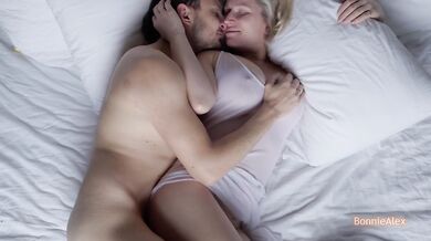 Morning cock warming. Long, slow, intimate wake-up sex