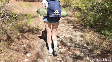 Fucked my friend's girtfrend in a tent and came on her face