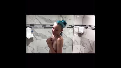 Shy Noel in the shower
