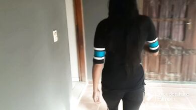 Young cheap slut caught on the street lets herself be fucked by a cell phone