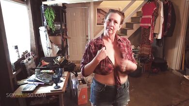 A sexy mature MILF seduces a naive young man that is into fantasy, when she hires him for chores.