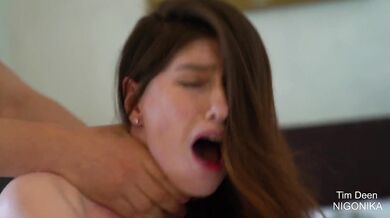 Juicy babe Hot Pearl loves to suck on the balcony, passionate fucking
