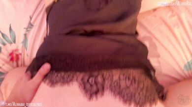 Stepson during a family trip to relatives fucks his stepmother in a hotel and cums in her mouth