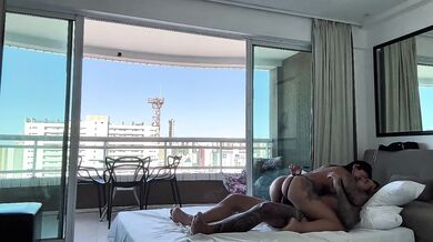 My tourist friend needed to feel this hot pussy on his cock