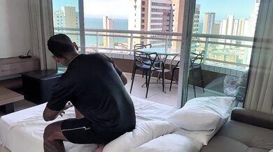 My tourist friend needed to feel this hot pussy on his cock