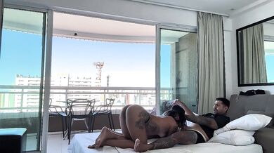 My tourist friend needed to feel this hot pussy on his cock