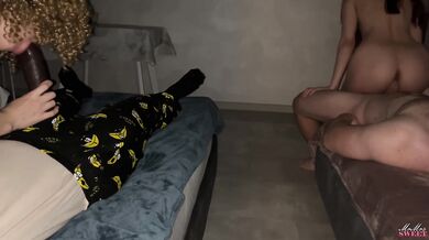 Wife Swap Didn't Bring Joy BBC Tight Pussy Couldn't Accommodate His Cock, Blowjob Remains