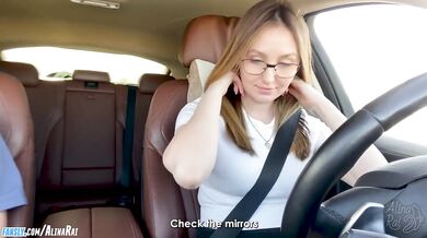 -More, more, I want deeper! "Fucked stepmom in car after driving lessons"