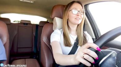-More, more, I want deeper! "Fucked stepmom in car after driving lessons"