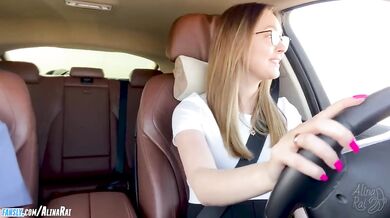 -More, more, I want deeper! "Fucked stepmom in car after driving lessons"