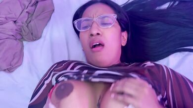 Catching my boyfriend fucking my stepmom. English subtitles