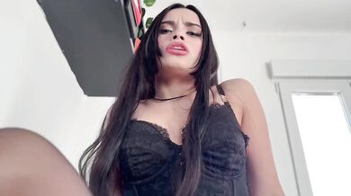 HOT LATINA with heels receives HARD ANAL and FACIAL