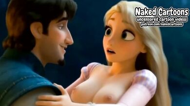 Flynn and Rapunzel Destroyed Gushing Choked HD Porn Cartoon 18-25