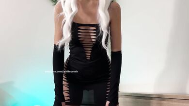 Tight Black Mini Dress Almost Stripping Teasing Big Ass Close Up Try On Haul