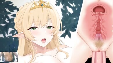 Blonde Milf Elf Queen Destroyed By Huge Massive Cock Creampie Rough Hardcore Ahegao