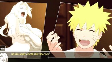 Naruto Fucks Tsunade in Hot Springs Hentai Gameplay Destroyed Choking Gushing Creampie