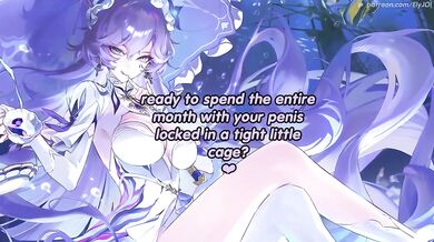 Lock Your Dick in Chastity for Cantarella Destroyed Gushing Choked Femdom Joi Edging Foot Shoe Fetish Locktober Hentai Anime Feet HD Uncensored POV Big Tits