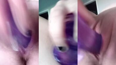 Cristal Vibe Plays Big Dildo on Raw Pussy for Amateur Female Orgasm HD Masturbation Solo