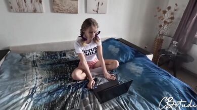 Stepdad Destroyed My Tight Wet Pussy While Mom Was Out Cowgirl Riding Creampie
