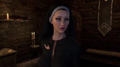 Nun Gwen And Stella Destroyed With Big Dick And Big Tits