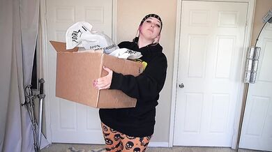PAWG tries on GOTH clothes HD Porn Solo Female Verified Amateurs