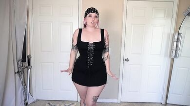 PAWG tries on GOTH clothes HD Porn Solo Female Verified Amateurs