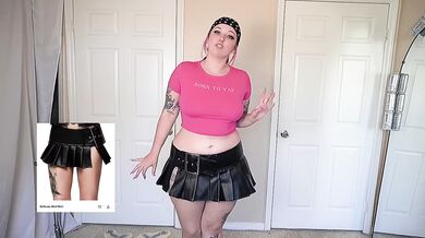 PAWG tries on GOTH clothes HD Porn Solo Female Verified Amateurs