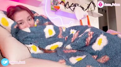 Cozy Pyjama Girl in Bed with You Destroyed Gushing Choked