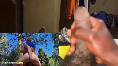 Vince Karter And Abigail Morris Destroyed In Woods With Muscled Lumberjack Gushing Facefuck