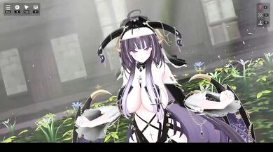 MMD Hentai Elf Vtuber Earthquake Strip Dance Until Naked
