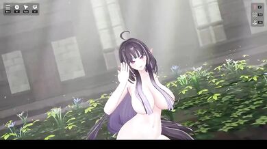 MMD Hentai Elf Vtuber Earthquake Strip Dance Until Naked